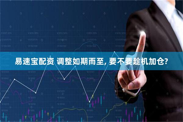 易速宝配资 调整如期而至, 要不要趁机加仓?